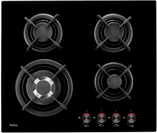 Gaskogeplade PG6411SR 60 cm Sort med Wokblus