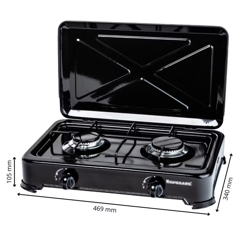 Gaskomfur Bordmodel K-02TB 2 Blus Sort