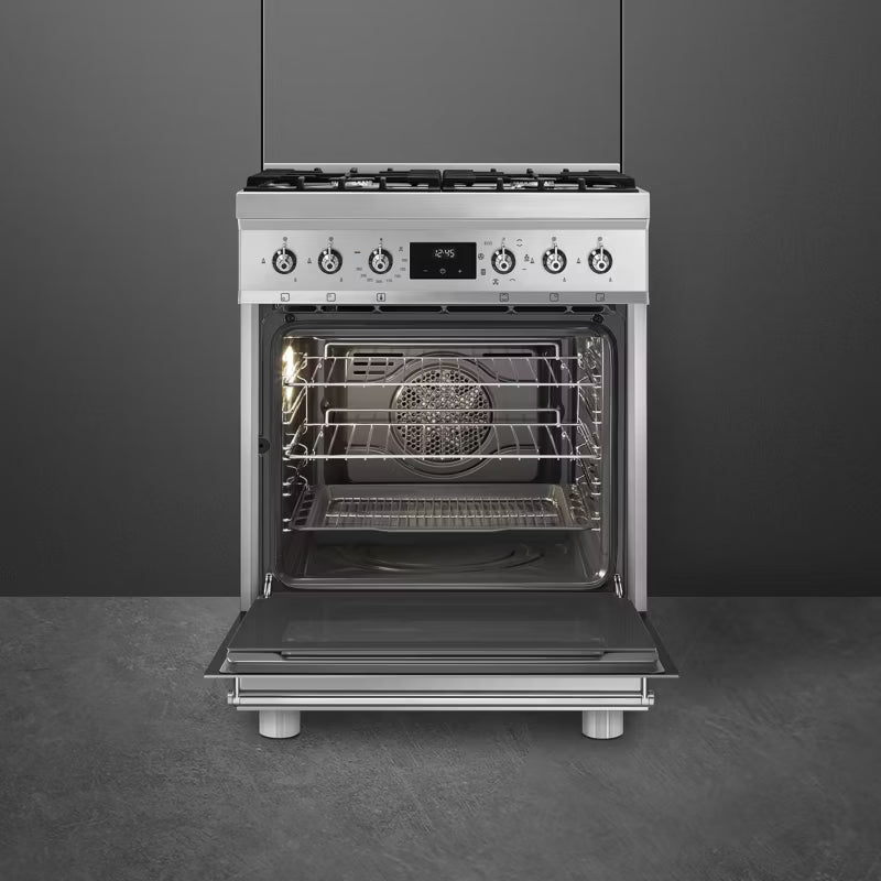 Gaskomfur C6GMX2 60 cm Rustfrit Stål
