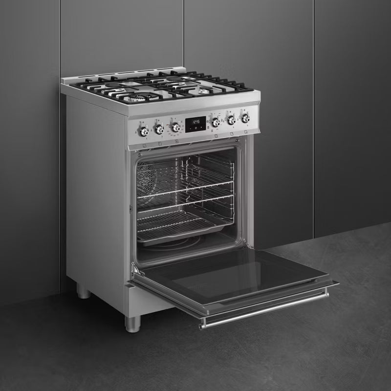 Gaskomfur C6GMX2 60 cm Rustfrit Stål