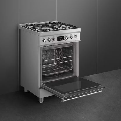 Gaskomfur C6GMX2 60 cm Rustfrit Stål