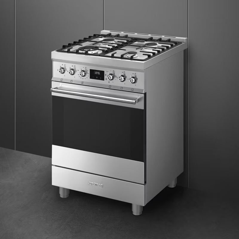 Gaskomfur C6GMX2 60 cm Rustfrit Stål