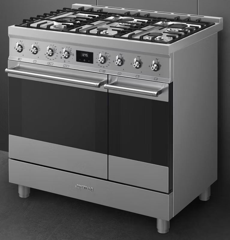 Gaskomfur C92GMX2 90 cm Rustfrit Stål