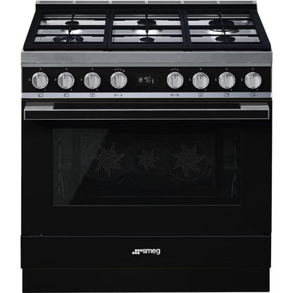 Gaskomfur CPF9GPBL 90 cm Sort