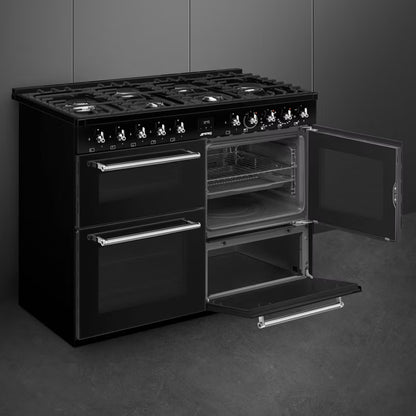 Gaskomfur CX113GMBL 110 cm Sort med 6 Blus