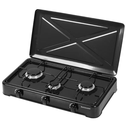 Gaskomfur K-03TB 3 Blus 60,2x37 cm Sort