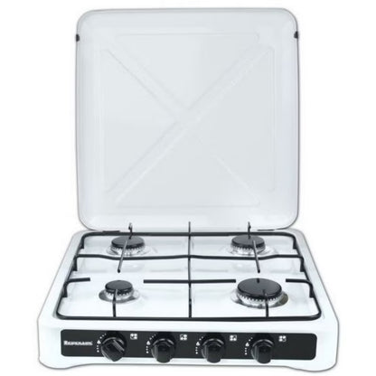 Gaskomfur K-04T 49,5x54 cm Hvid 4 Brændere