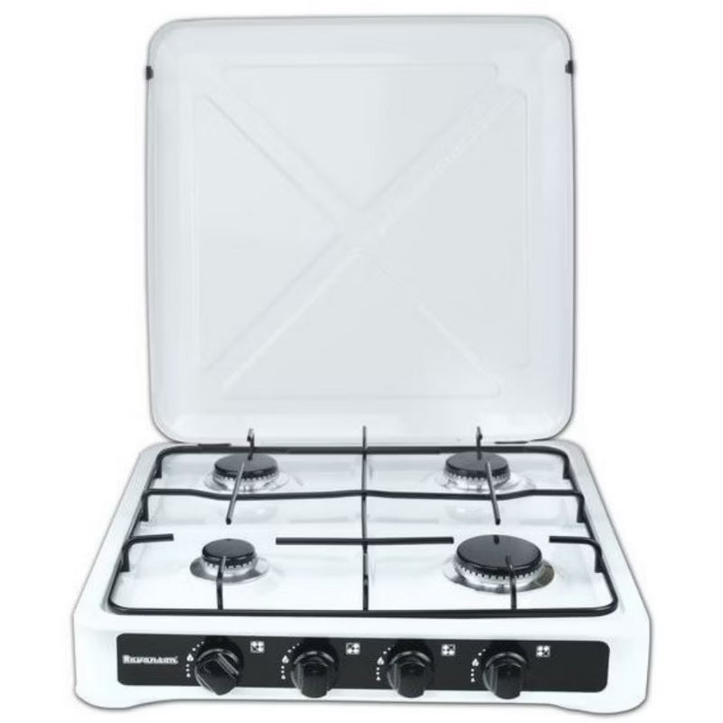 Gaskomfur K-04T 49,5x54 cm Hvid 4 Brændere
