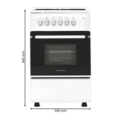 Gaskomfur KWGE-K550 50x54,4 cm Hvid