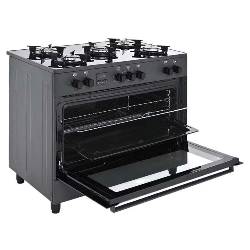 Gaskomfur KWGE-K90 GLASS 90 cm Sort