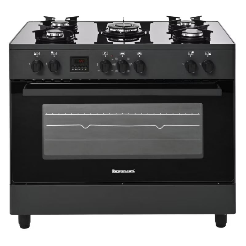 Gaskomfur KWGE-K90 GLASS 90 cm Sort