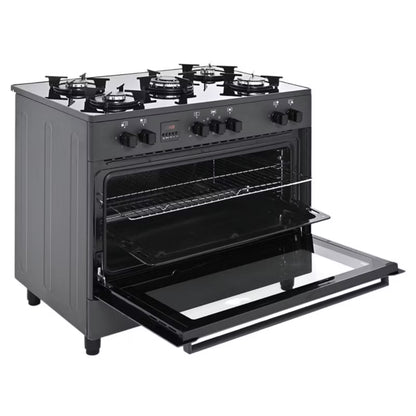 Gaskomfur KWGE-K90 GLASS 90 cm Sort