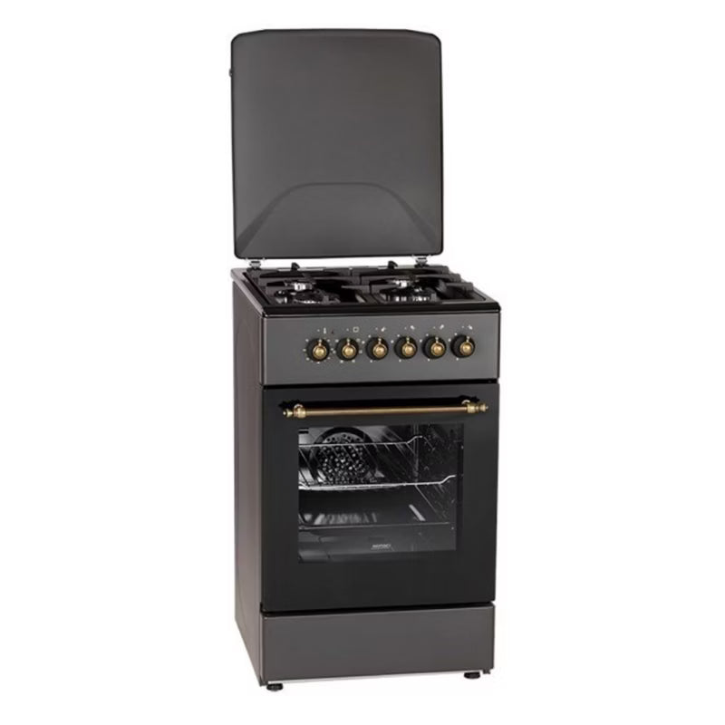Gaskomfur MPM-56-KRM-13 50x60 cm Sort Retro