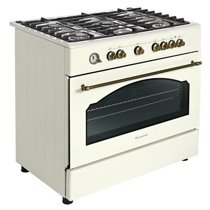 Gaskomfur Retro KWGE-90ARC 90 cm Creme