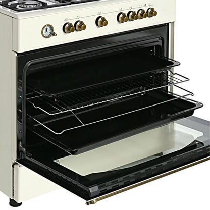 Gaskomfur Retro KWGE-90ARC 90 cm Creme