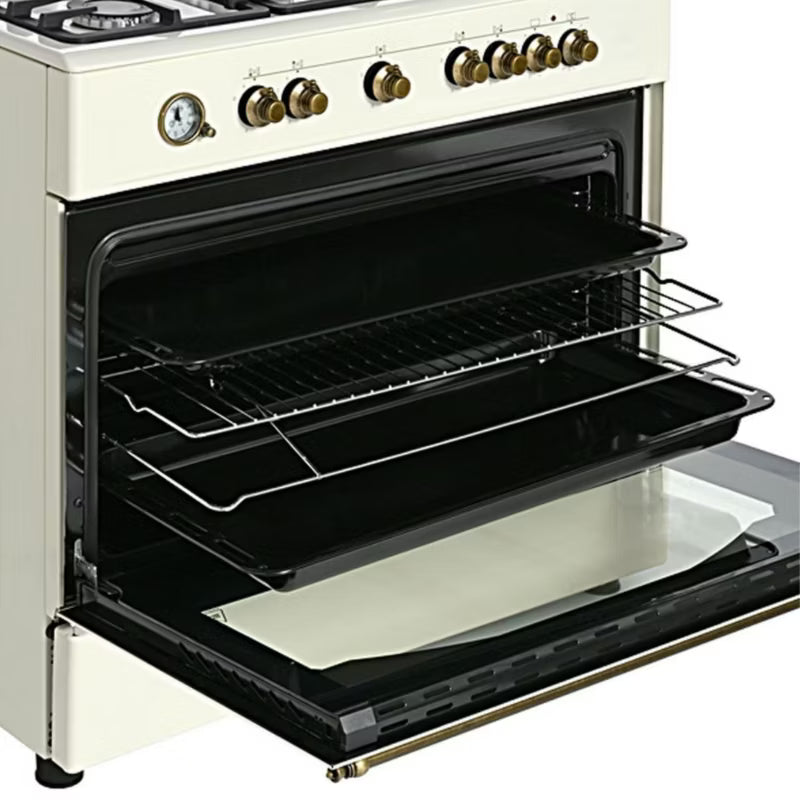 Gaskomfur Retro KWGE-90ARC 90 cm Creme
