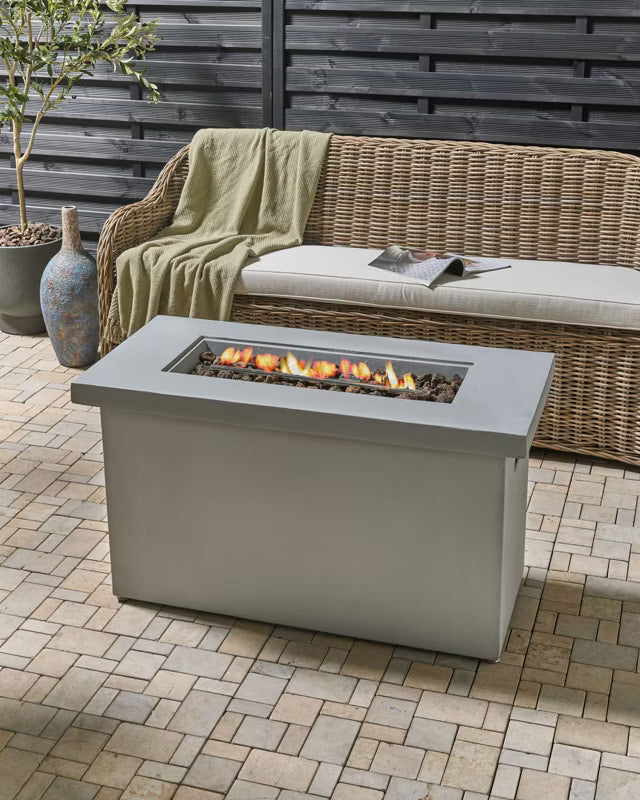 Gaspejs Ambrim 108x51 cm Lysegrå Beton