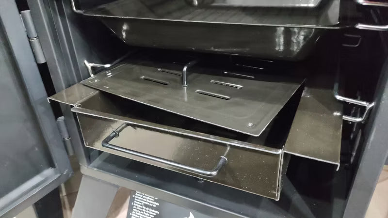 Gasrøgeovn og Gasgrill Portland XL 64x127,5 cm Sort
