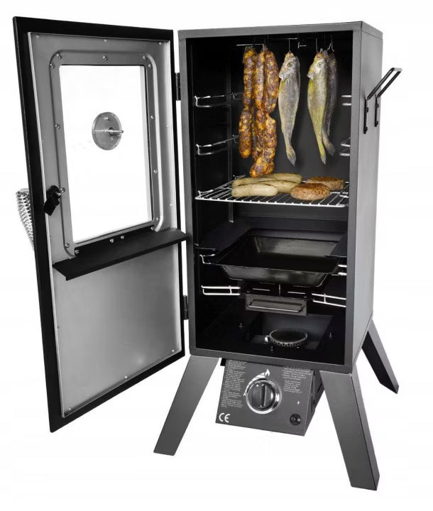 Gasrøgeovn Portland W 54,5x101 cm Metal med Grillfunktion