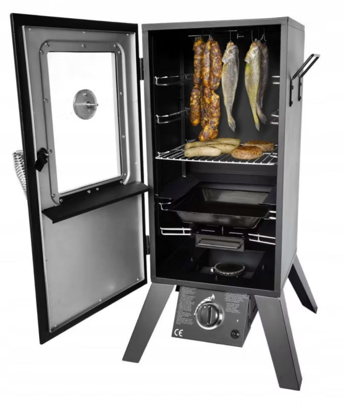 Gasrøgeovn Portland W 54,5x101 cm Metal med Grillfunktion
