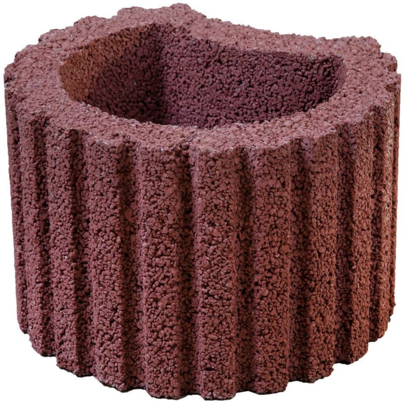 Joniec Moonflor betonkrukke 30 x 25 x 20 cm rød