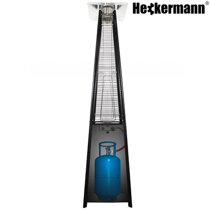 Gas Terrassevarmer Pyramide 13 kW Sort HS-PHM-H