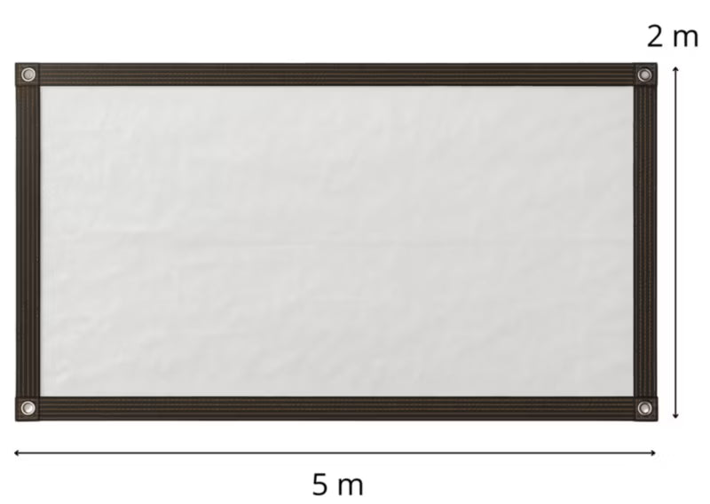 Gennemsigtig Presenning 2x5 m Vandtæt 210 g/m²