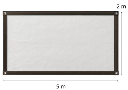 Gennemsigtig Presenning 2x5 m Vandtæt 210 g/m²