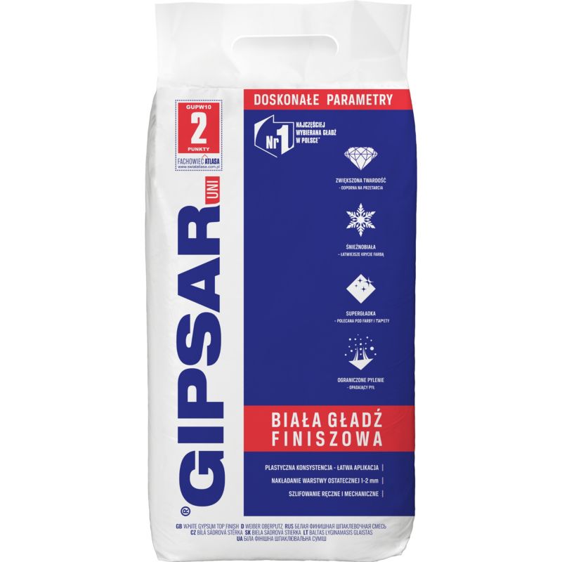 Gipspuds Gipsar Uni 10 kg Hvid
