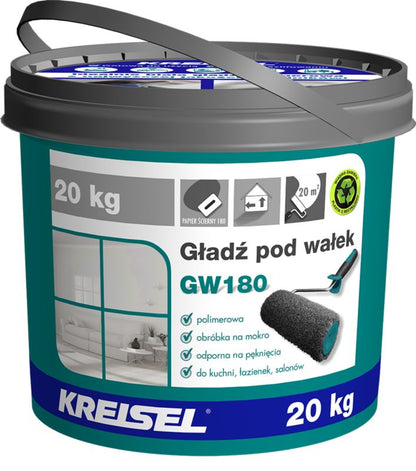 Rullespartel GW180 Polymer 20 kg Hvid