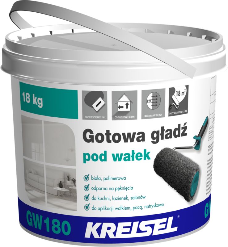 Rullespartelmasse GW180 18 kg Hvid