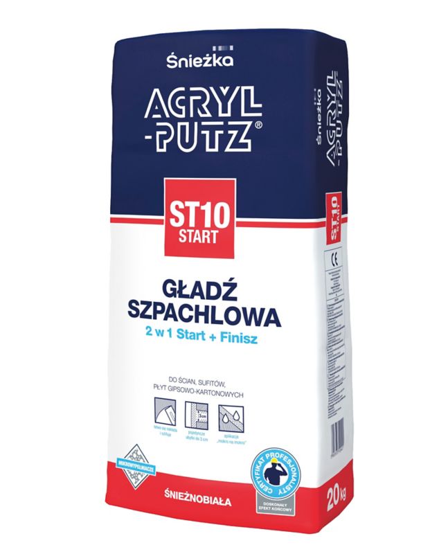 Acryl Putz ST10 Start spartelmasse 20 kg
