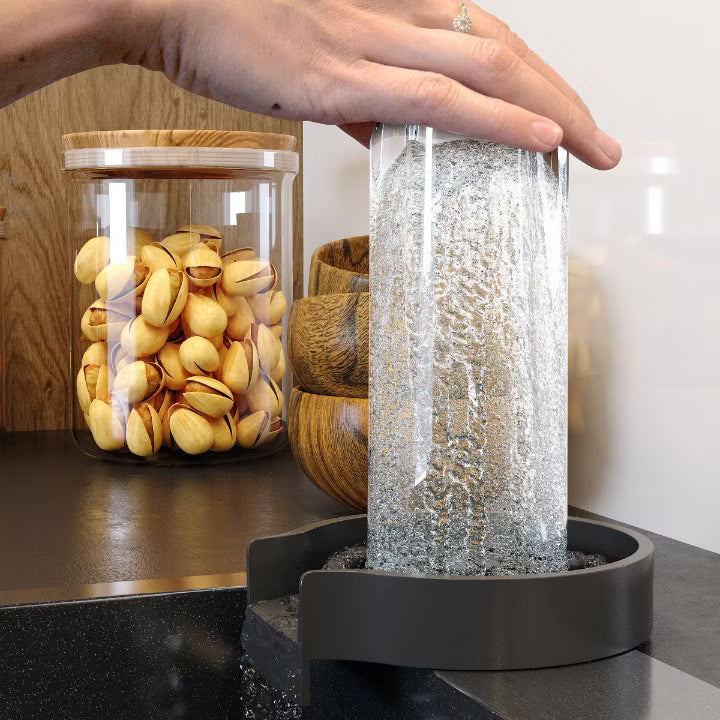 Glas- og Kopskyller til Vask 13 cm Sort