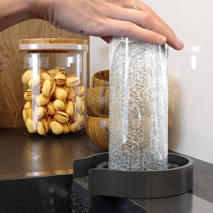 Glas- og Kopskyller til Vask 13 cm Sort