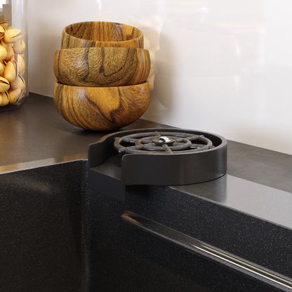 Glas- og Kopskyller til Vask 13 cm Sort
