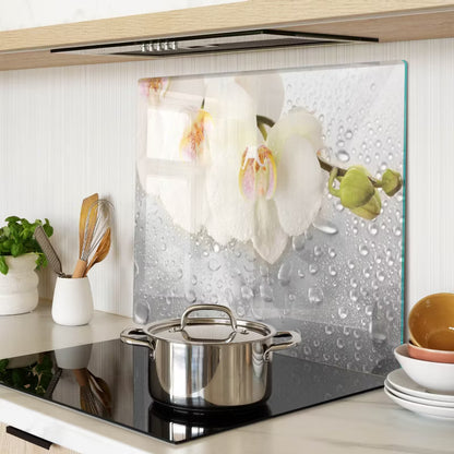 Glas Skærebræt 60x52 cm Orchidea