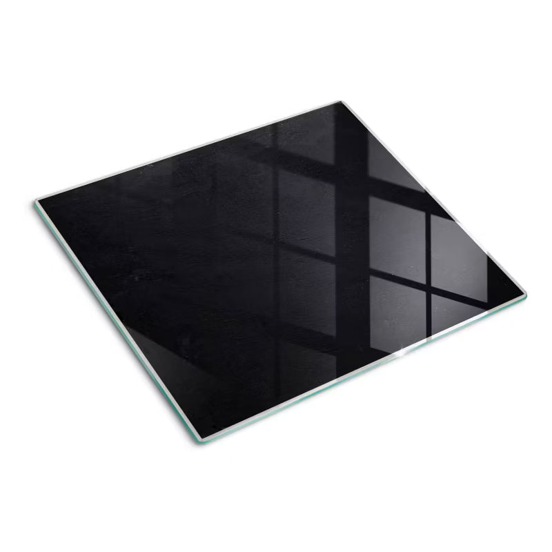Glas Skærebræt 60x52 cm Sort Tavle