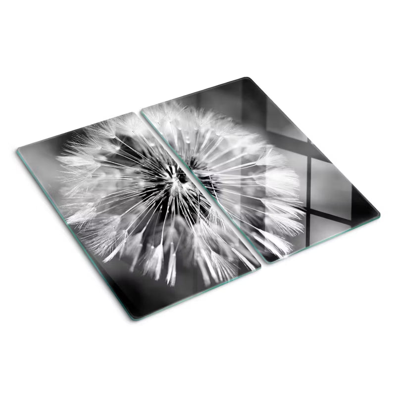 Glas Skærebræt Mælkebøtter 30x52 cm 2 Stk