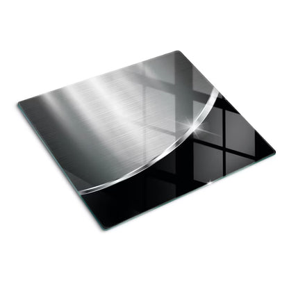 Glas Skærebræt Metal Abstraktion 60x52 cm