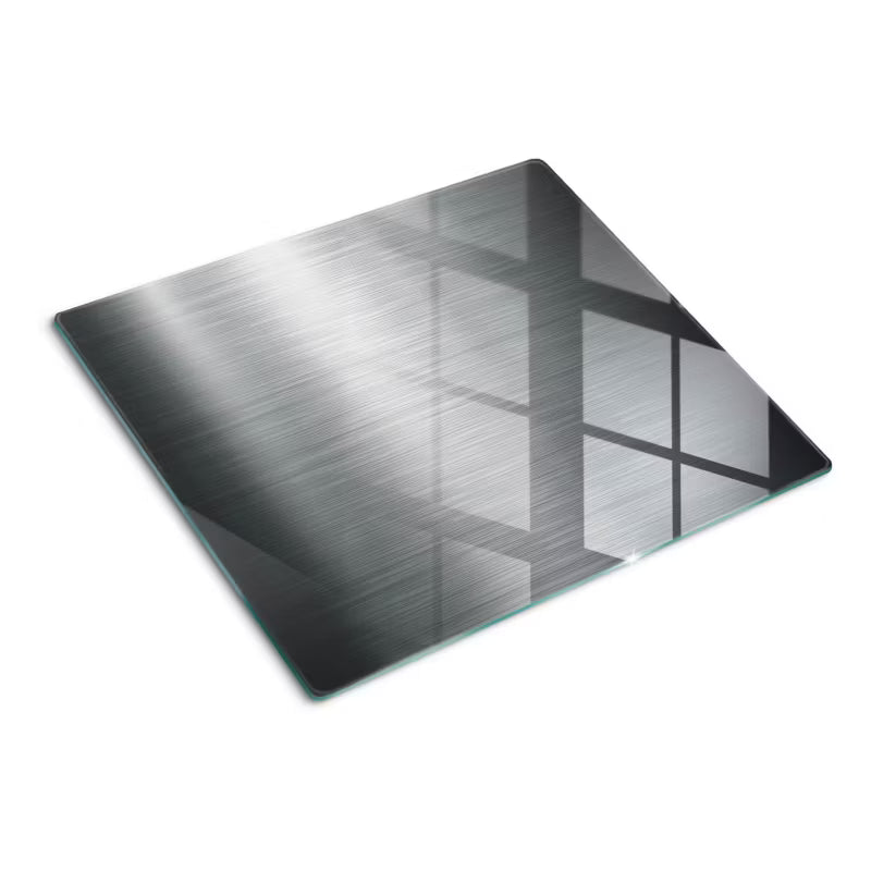 Glas Skærebræt Metal Motiv 60x52 cm