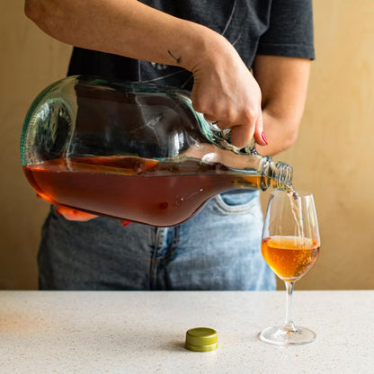 Glasballon Dama 5 Liter med Skruelåg Klar