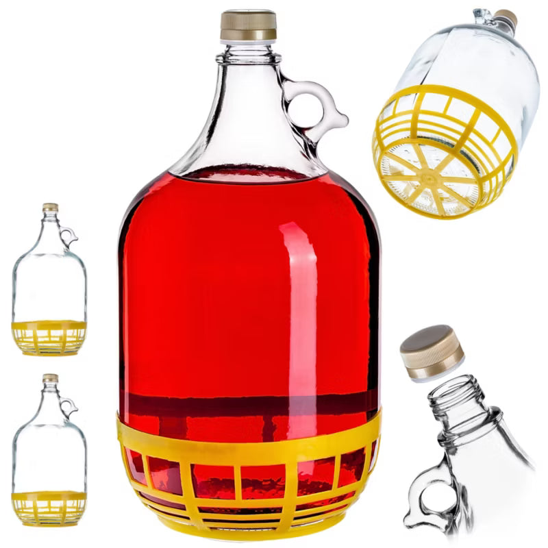 Glasballon med Skruelåg 5 Liter 2 Stk.
