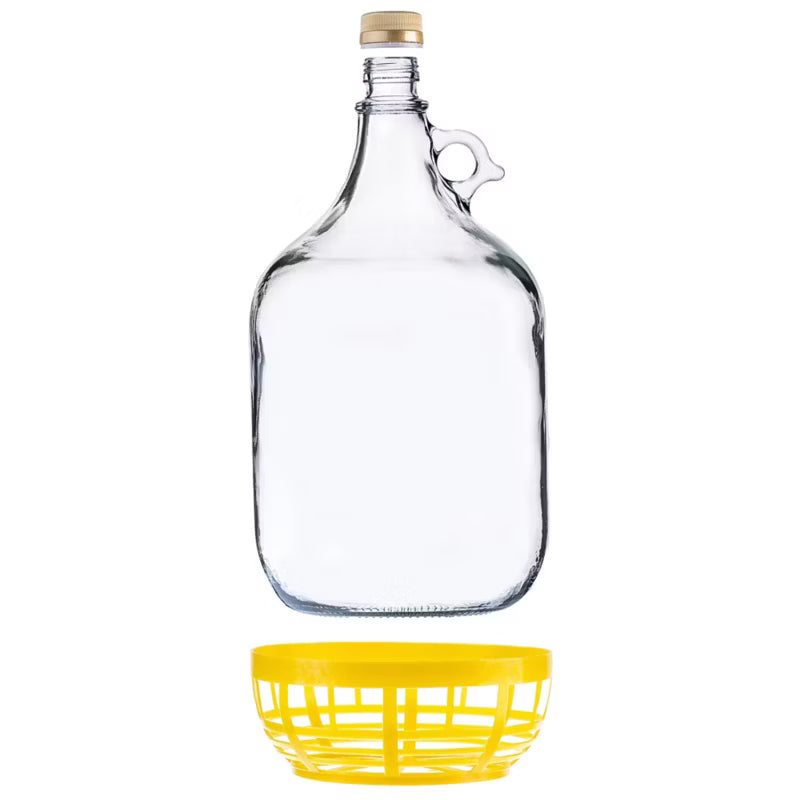 Glasballon til Vin 5 Liter med Skruelåg 6 Stk.