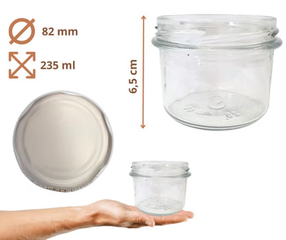 Glasbeholder 235 ml 82 mm 30 Stk.