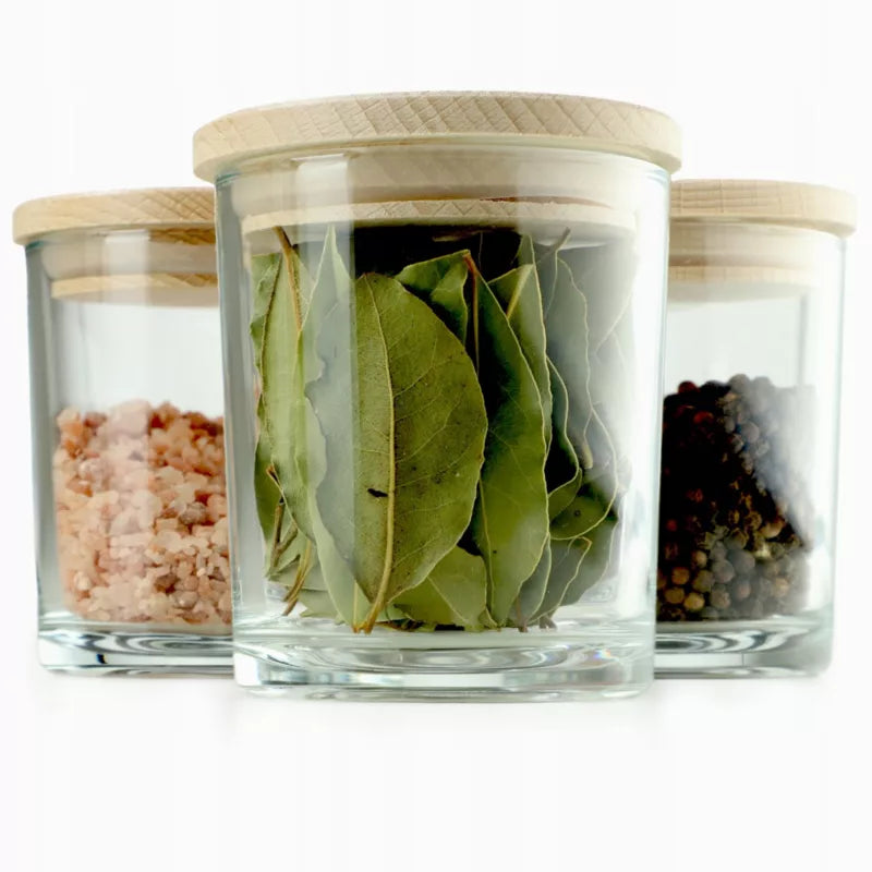 Glasbeholdere til Snacks Sæt med 3 stk Transparent