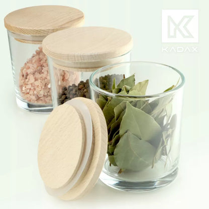 Glasbeholdere til Snacks Sæt med 3 stk Transparent