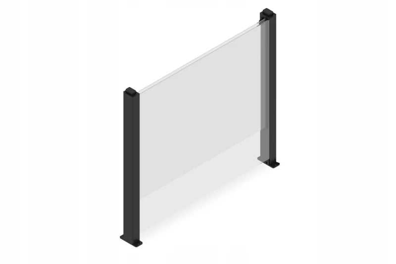 Glashegn 90x180 cm Justerbart Hærdet Glas