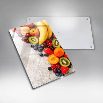 Glastrærebræt Frugt 30x52 cm Hærdet Glas