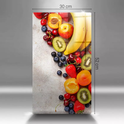 Glastrærebræt Frugt 30x52 cm Hærdet Glas