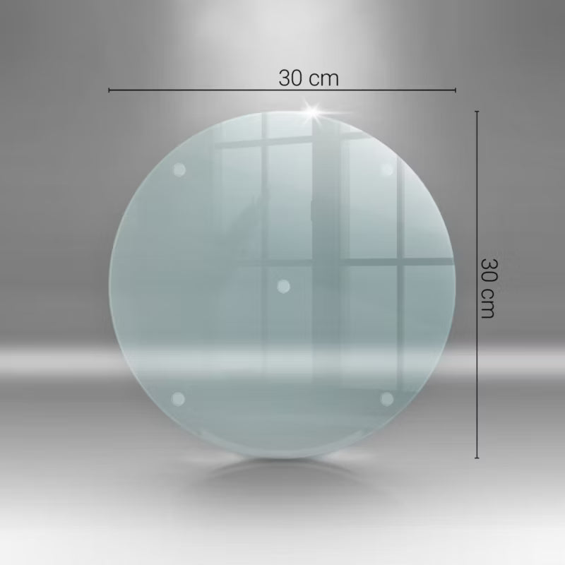 Glastrærebræt Rund Ø30 cm Transparent
